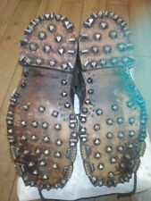 WW2 Swiss Army 1945 dated MINERVA Mountain Hobnail Leather Boots picture