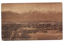 OLD BALDY MT & Birdseye View of POMONA California  Sepia Tone CA Postcard DB picture