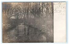 East Canada Creek Above Dam Stratford New York Early Postcard RPPC View picture
