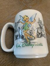 Authentic-Original-Tink Walt Disney World 3D Embossed Coffee Mug Tinkerbell 14oz picture