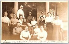 Large Group of Women in Early 20th Century Dress RPPC - Postcard picture