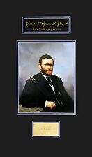 General Ulysses S. Grant Signature Document Cut Museum Framed Ready to Display picture
