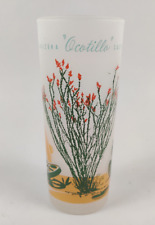 Vintage Blakely Oil & Gas Frosted Arizona Ocotillo Cactus Glass 16 oz picture