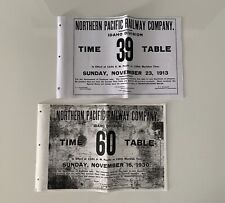 Northern Pacific Railway Time Table 1913 & 1930 Idaho Division picture