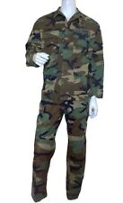U.S Military Men's Vintage Woodland Camouflage Jacket & Trousers Set (Size: M/R) picture