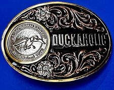 Duck Commander 100 Proof Duckaholic Montana Silversmiths Cowboys Belt Buckle picture