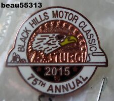 ⭐2015 75th ANNUAL STURGIS CHAMBER SOUTH DAKOTA HARLEY RALLY VEST JACKET HAT PIN picture