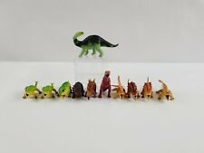 Lot of  10 [China] Plastic Dinosaurs & (1) Carnegie Safari Apatosaurus Baby 1988 picture