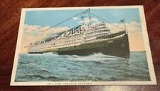 VINTAGE 1930 POSTMARKED POSTCARD. THE GREATER BUFFALO STEAM LINER NY picture