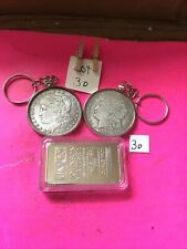 2 Lot Coin Keychains 1883 & 1921 More Copies Junk Drawer Estate Find Read Offers picture