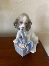lladro figurines collectibles.  Porcelain Can’t Wait Dog Figurine. picture