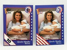 1992 Wild Card Decision ‘92 #49 Quayle/Murphy Brown 10 STRIPE SP - PACK FRESH picture