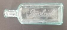 Vintage Rawleigh's Medicine Clear Glass Pierce Bottle 8.25