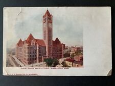 Postcard Minneapolis MN - c1900s Court House and City Hall picture
