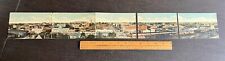 Lithograph Fresno California Panoramic Town View Folding Post Card early 1900s picture