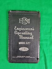 EMD ENGINEMEN'S OPERATING MANUAL NO 2312 FOR MODEL GP7 1950 2ND EDITION picture