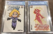 Skottie Young Graded Set  Fantastic Four # 2 & 4; Both Graded 9.8 By CBCS picture