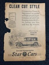 1926 STAR CARS 8.5x12