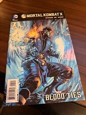 Mortal Kombat X #1 Sub Zero Cover Blood Ties DC Comics 2014 High Grade Comic picture