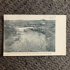 The Conestoga and Old Factory Bridge from Indian Hill Lancaster Postcard UNP DVB picture