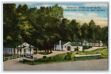 1957 Marple's Laurel Court Motel North Of Sutton West Virginia WV Postcard picture