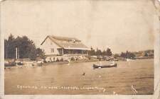J85/ Leland Michigan RPPC Postcard c1910  Lake Leland Boat House Beebe 151 picture