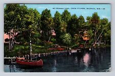 Waupaca WI-Wisconsin, Mc Crossen Lake, Chain O'Lakes, Vintage Souvenir Postcard picture