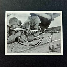 Postcard WW2 German Waffen SS Machinegun Crew RPPC Real Picture picture