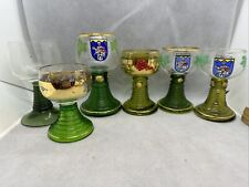 Unusual (6)German Wine Glasses~ Beehive Different Designs lots of detail picture