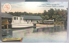 Postcard Freight & Passenger Boats at Landing Head of Silver Springs FL  c.1910 picture