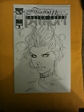 MICHAEL TURNERs Fathom Black & White #1 Sketch Cover NM Never Opened, coa-Numbed picture