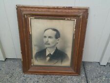 Antique 1800s Lithograph In Antique Wooden Frame 29
