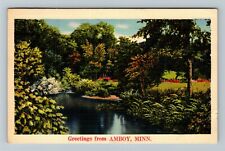 Amboy MN-Minnesota, Scenic Greetings c1942 Vintage Souvenir Postcard picture