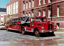 SOMERVILLE, MA Fire Apparatus - 5x7 PHOTO: L-4 1970 Maxim S 100' picture