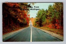Colon MI-Michigan, General Road Greetings, Antique, Vintage c1958 Postcard picture