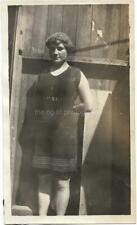 A WOMAN FROM BEFORE Vintage FOUND PHOTO bw  Original Portrait 912 1 picture
