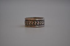 Old Pawn  Navajo sterling Ring Signed Darin Bill Size 13 picture