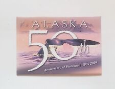 Alaska 50th Anniversary Statehood Refrigerator Magnet Souvenir  picture