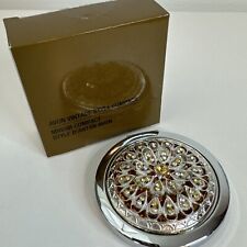 AVON Vintage Style Compact Jeweled Purse Double Mirror picture