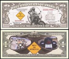 Lot of 500 BILLS - WATCH FOR MOTORCYCLES SAVE LIVES MILLION DOLLAR BILL  picture