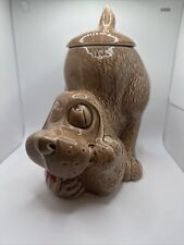 VTG Authentic Real McCoy Pottery Thinking Hound Dog Cookie Jar 0272 picture