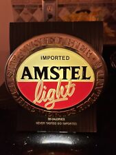 VINTAGE AMSTEL LIGHT LIGHTED IMPORTED BEER TABLETOP SIGN picture