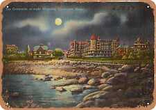 Metal Sign - Massachusetts Postcard - The oceanside at night, Magnolia, Glouces picture