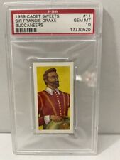 1959 Cadet Sweets #11 SIR FRANCIS DRAKE Buccaneers #11 PSA 10 picture