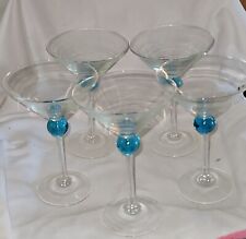 vintage bombay sapphire martini  Set Of 5 Glasses picture