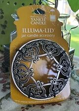 Yankee Candle Illuma-Lid Topper Silver Scroll Metal Jar Candle Topper New picture