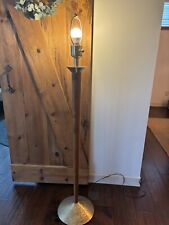 Vintage Stiffel Wood And Brass Heavy Floor Lamp Retro Cool MCM picture