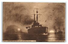 Postcard Battle Ships off the Bass Rock U85 picture