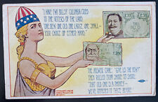 Mint USA Picture Postcard Political 1908 Campaign Taft Vs WJ Bryan picture
