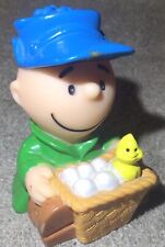Vintage 1966 Peanuts United Feature Syndicates Figure Charlie Brown W/ Eggs 3” picture